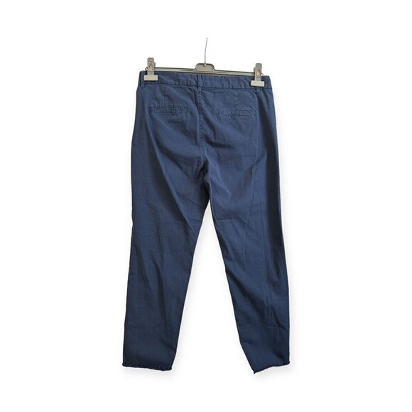 Nili Lotan Cropped Montauk Pants, Size 4, Marine Blue, New with tag - Picture 3 of 13